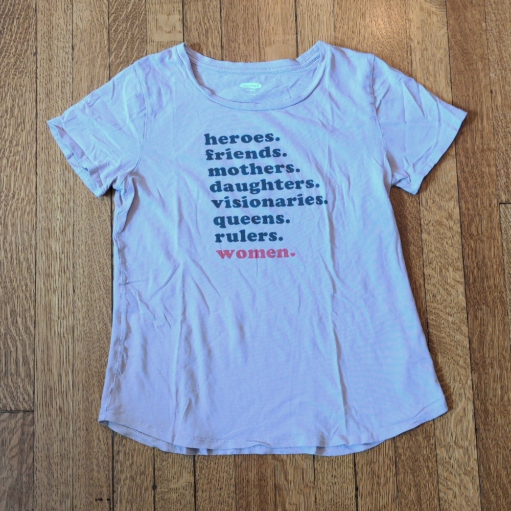 Old Navy Feminist Women Inspirational Shirt